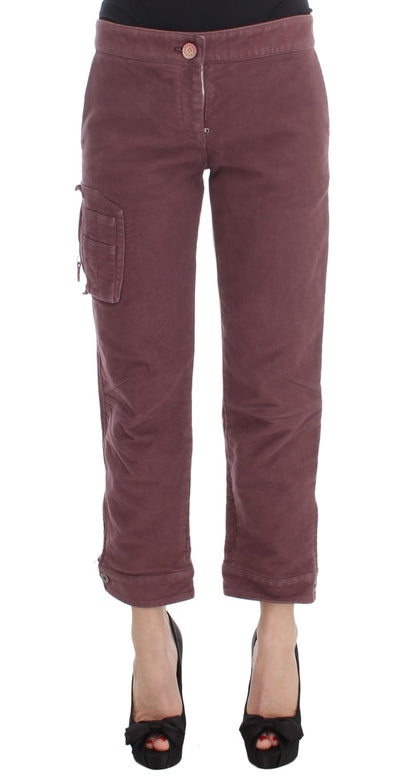 Укорочені штани карго Ermanno Scervino Chic Bordeaux Capri