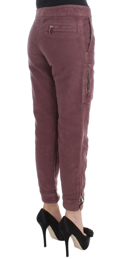 Укорочені штани карго Ermanno Scervino Chic Bordeaux Capri