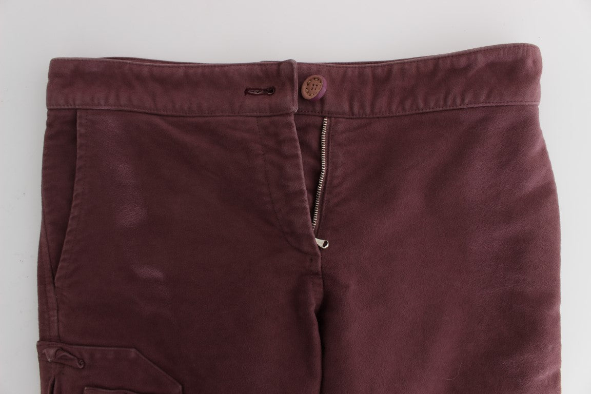 Укорочені штани карго Ermanno Scervino Chic Bordeaux Capri