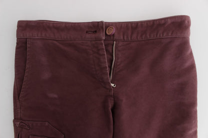 Укорочені штани карго Ermanno Scervino Chic Bordeaux Capri