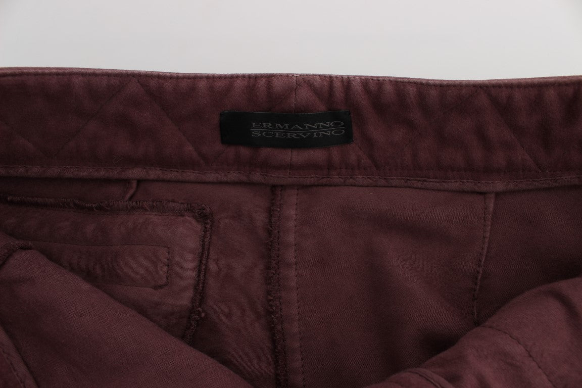 Укорочені штани карго Ermanno Scervino Chic Bordeaux Capri