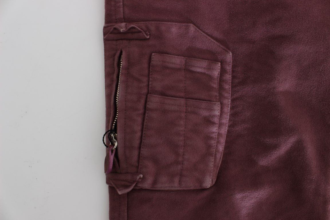Укорочені штани карго Ermanno Scervino Chic Bordeaux Capri