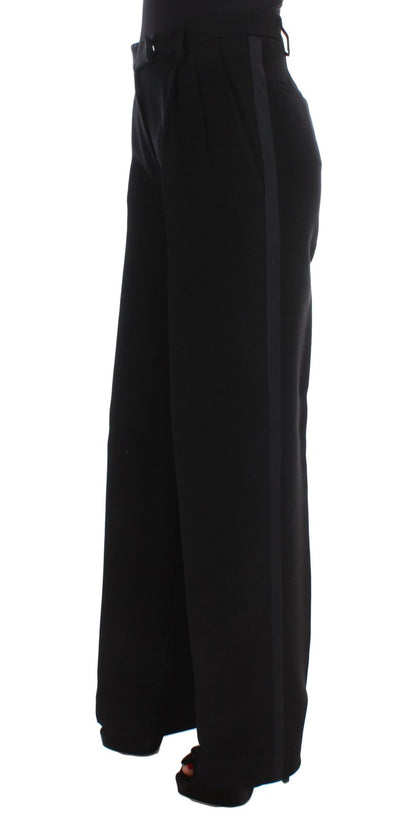 Шикарні чорні широкі шовкові джинси Ermanno Scervino Chic