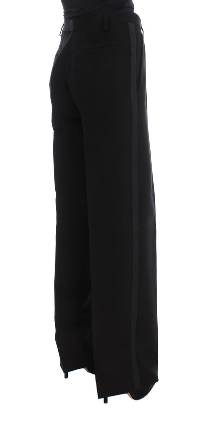 Шикарні чорні широкі шовкові джинси Ermanno Scervino Chic
