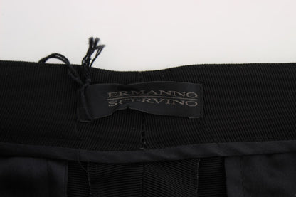 Шикарні чорні широкі шовкові джинси Ermanno Scervino Chic