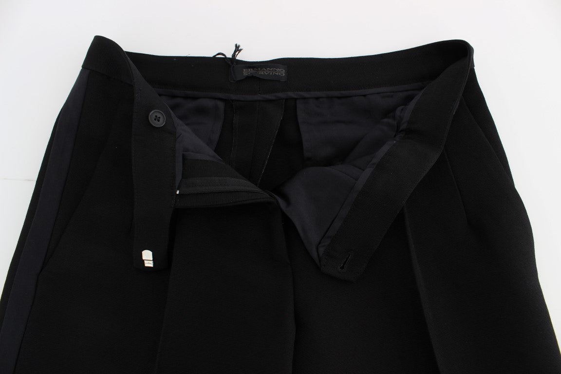 Шикарні чорні широкі шовкові джинси Ermanno Scervino Chic