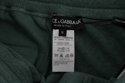Елегантні зелені кашемірові спортивні штани Dolce &amp; Gabbana