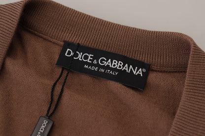 Елегантний вовняний пуловер із V-вирізом Dolce &amp; Gabbana