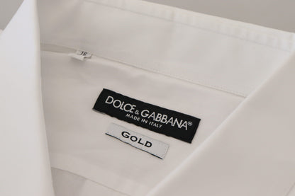 Елегантна біла сорочка з павиним пером Dolce &amp; Gabbana