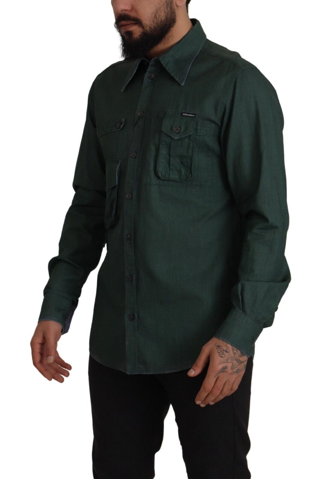 Повсякденна сорочка Dolce &amp; Gabbana Emerald Elegance Slim Fit
