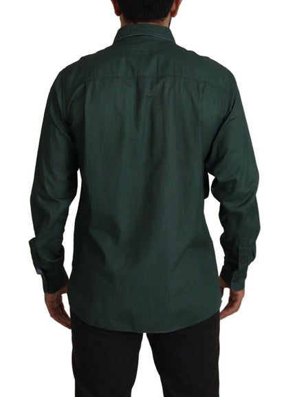 Повсякденна сорочка Dolce &amp; Gabbana Emerald Elegance Slim Fit