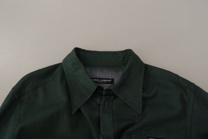 Повсякденна сорочка Dolce &amp; Gabbana Emerald Elegance Slim Fit