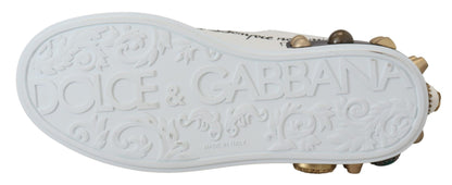 Шикарні шкіряні кросівки Dolce &amp; Gabbana Queen Crown