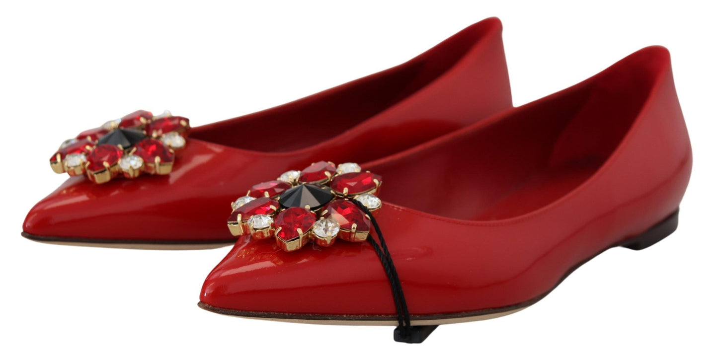 Червоні замшеві лофери Dolce &amp; Gabbana Crystal - вишукана елегантність