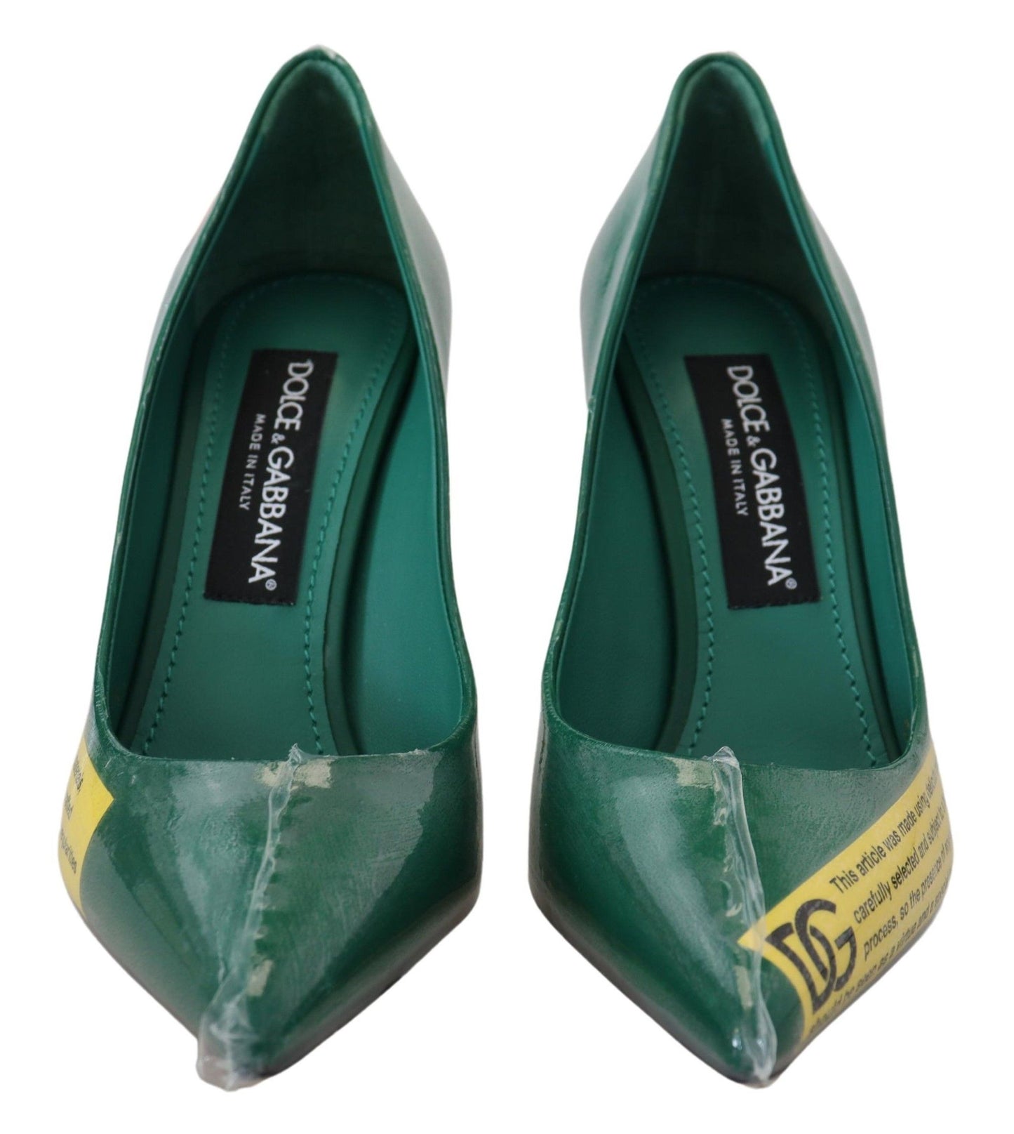 Шкіряні туфлі Dolce &amp; Gabbana Emerald Elegance