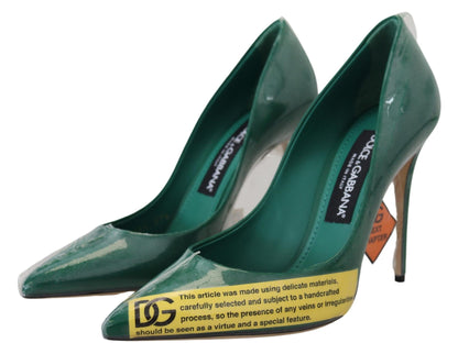 Шкіряні туфлі Dolce &amp; Gabbana Emerald Elegance