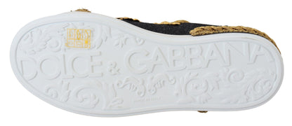 Елегантні чорні шкіряні кросівки Dolce &amp; Gabbana Portofino