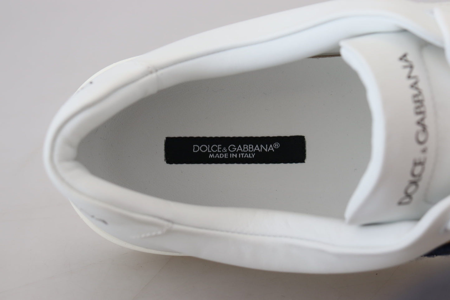 Елегантні білі шкіряні чоловічі кросівки Dolce &amp; Gabbana