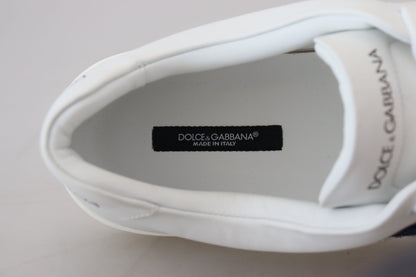 Елегантні білі шкіряні чоловічі кросівки Dolce &amp; Gabbana