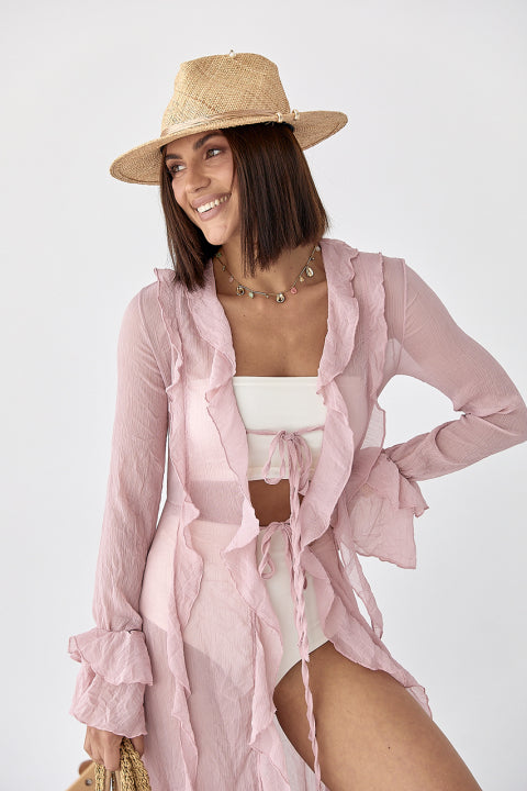 Transparent beach dress