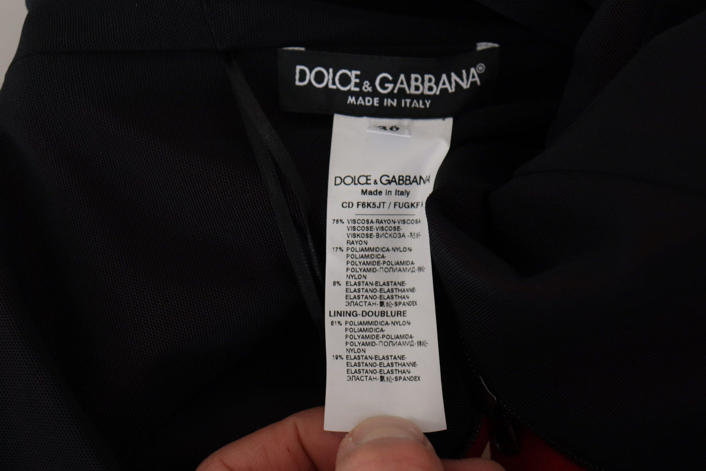 Елегантна червона облягаюча міді сукня Dolce &amp; Gabbana