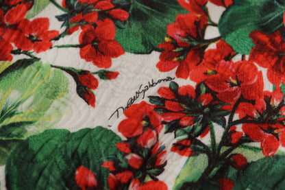 Різнобарвна квіткова сукня А-силуету Dolce &amp; Gabbana