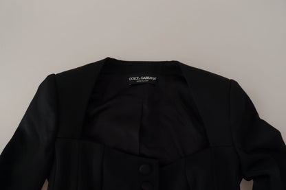 Витончена чорна куртка Dolce &amp; Gabbana з шовковою підкладкою
