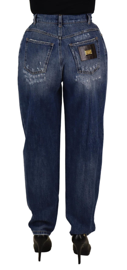 Вузькі джинси з високою талією Dolce &amp; Gabbana - Chic Blue Washed