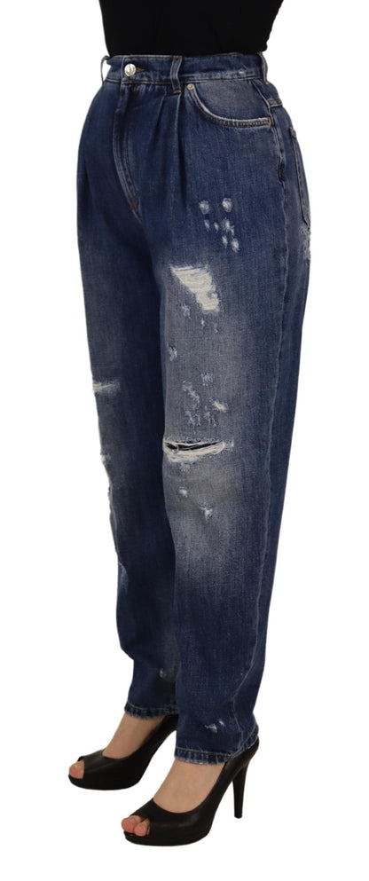 Вузькі джинси з високою талією Dolce &amp; Gabbana - Chic Blue Washed