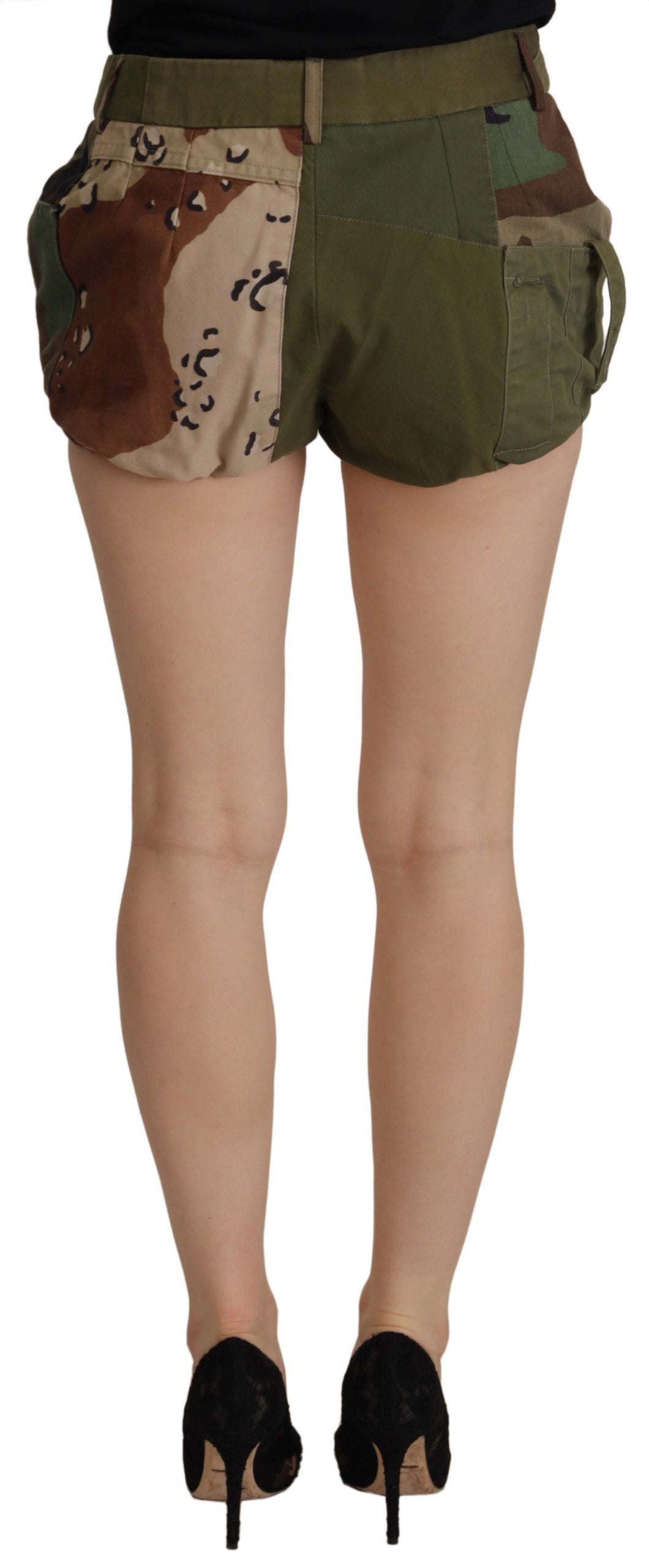 Штани Dolce &amp; Gabbana Army Green із високою талією