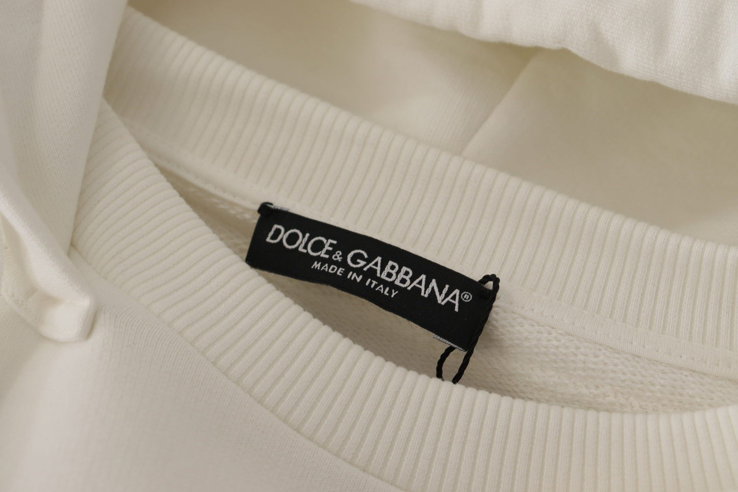Шикарний білий пуловер з капюшоном Dolce &amp; Gabbana