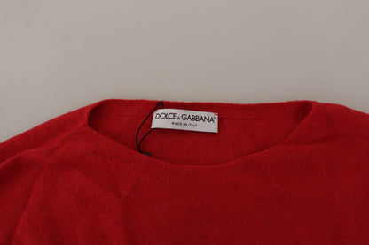 Елегантний червоний вовняний светр Dolce &amp; Gabbana