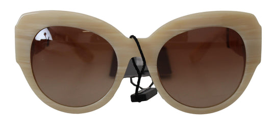 Жіночі сонцезахисні окуляри Dolce &amp; Gabbana Beige Chic з ацетату