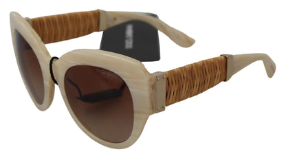 Жіночі сонцезахисні окуляри Dolce &amp; Gabbana Beige Chic з ацетату