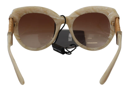 Жіночі сонцезахисні окуляри Dolce &amp; Gabbana Beige Chic з ацетату