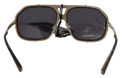 Коричневі дзеркальні сонцезахисні окуляри Dolce &amp; Gabbana Chic Aviator