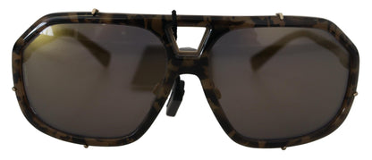 Коричневі дзеркальні сонцезахисні окуляри Dolce &amp; Gabbana Chic Aviator