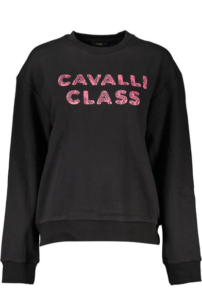 Чорний бавовняний жіночий светр Cavalli Class