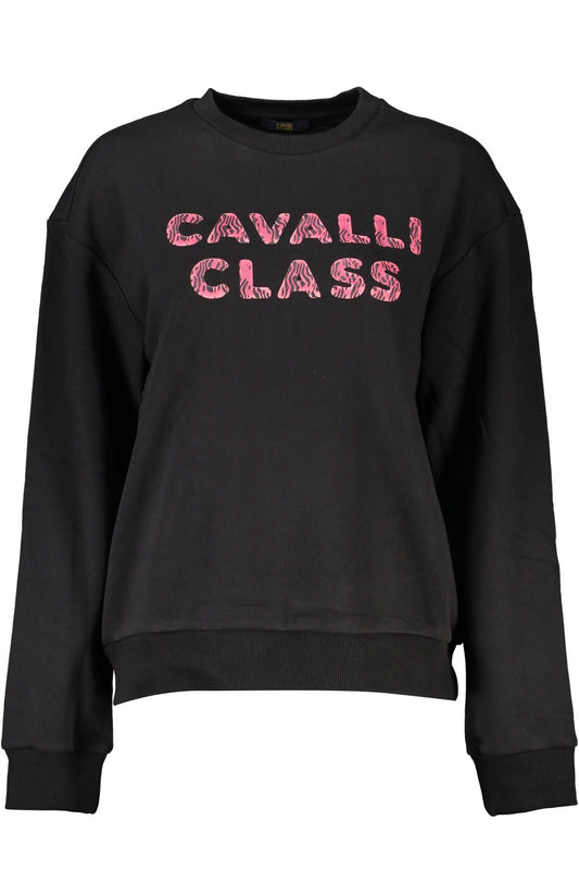 Чорний бавовняний жіночий светр Cavalli Class