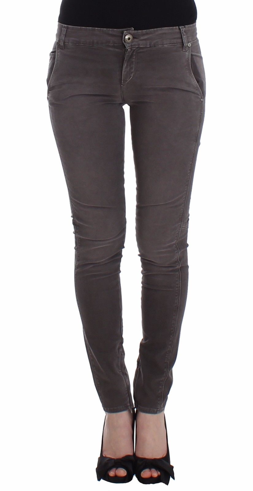 Ermanno Scervino Chic Grey Slim Jeans - елегантність поєднується з комфортом