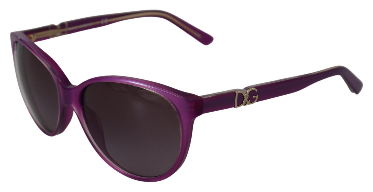 Круглі сонцезахисні окуляри Dolce &amp; Gabbana Chic Purple Acetate