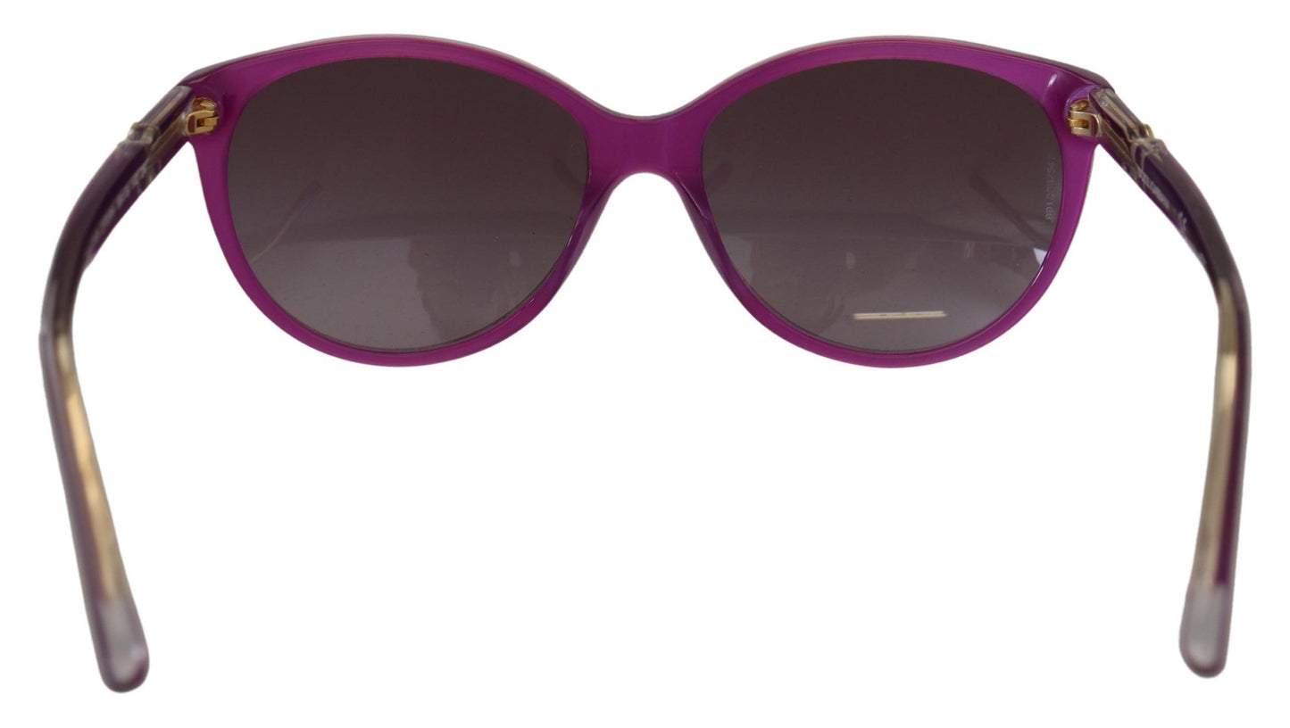 Круглі сонцезахисні окуляри Dolce &amp; Gabbana Chic Purple Acetate