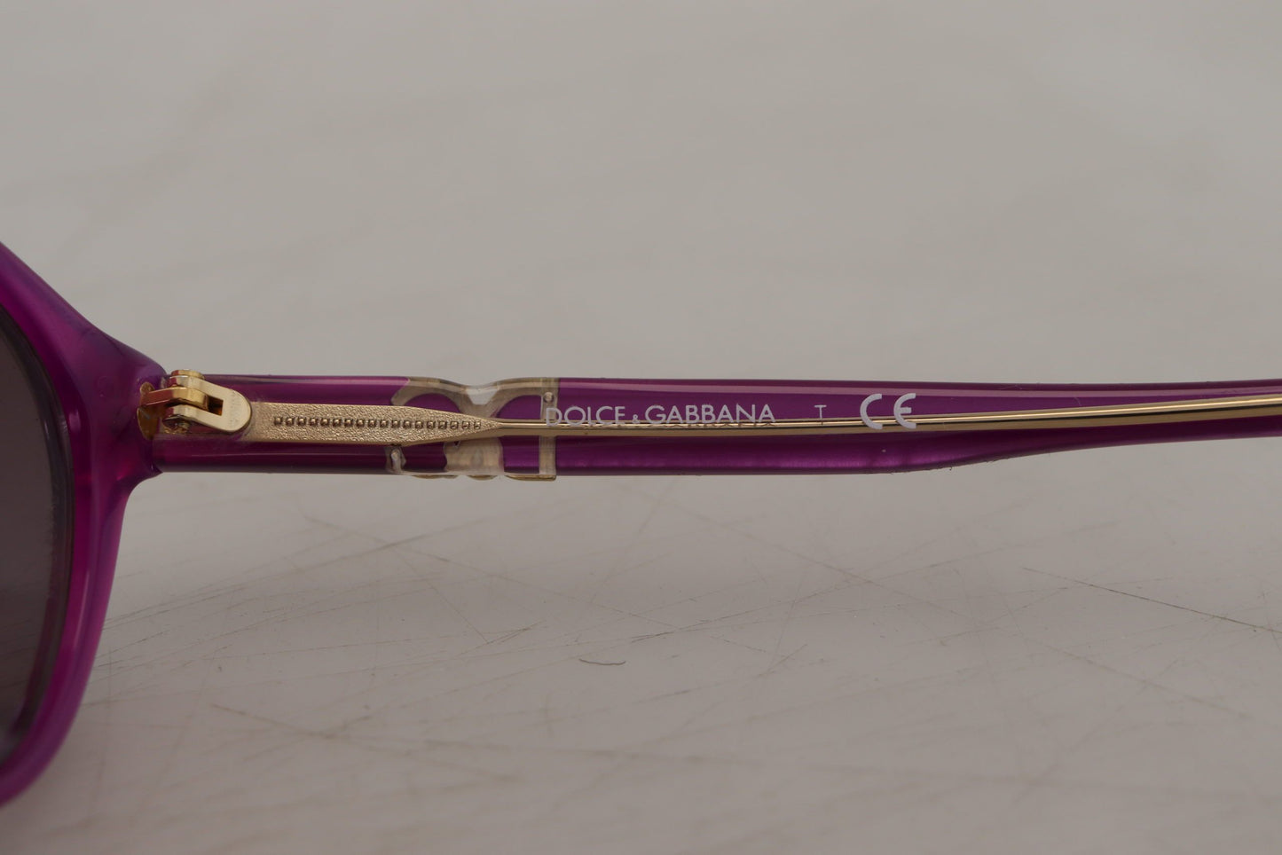 Круглі сонцезахисні окуляри Dolce &amp; Gabbana Chic Purple Acetate