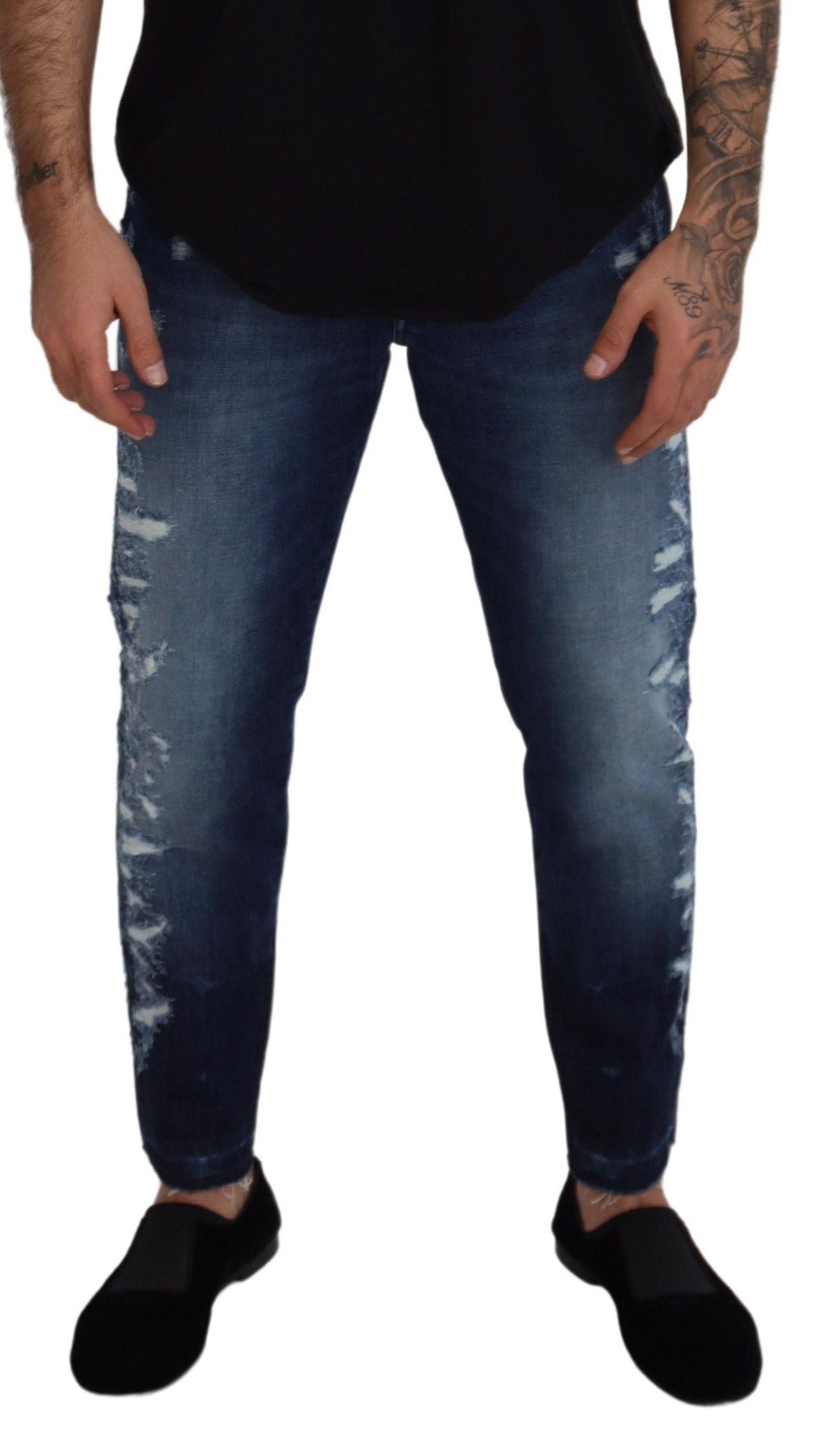 Елегантні джинси Dolce &amp; Gabbana Elegant Blue Wash Regular Fit