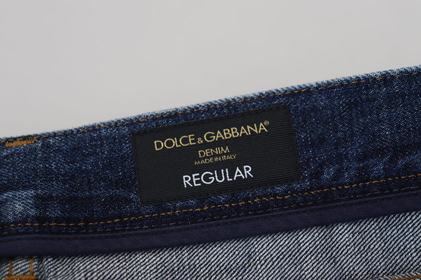 Елегантні джинси Dolce &amp; Gabbana Elegant Blue Wash Regular Fit