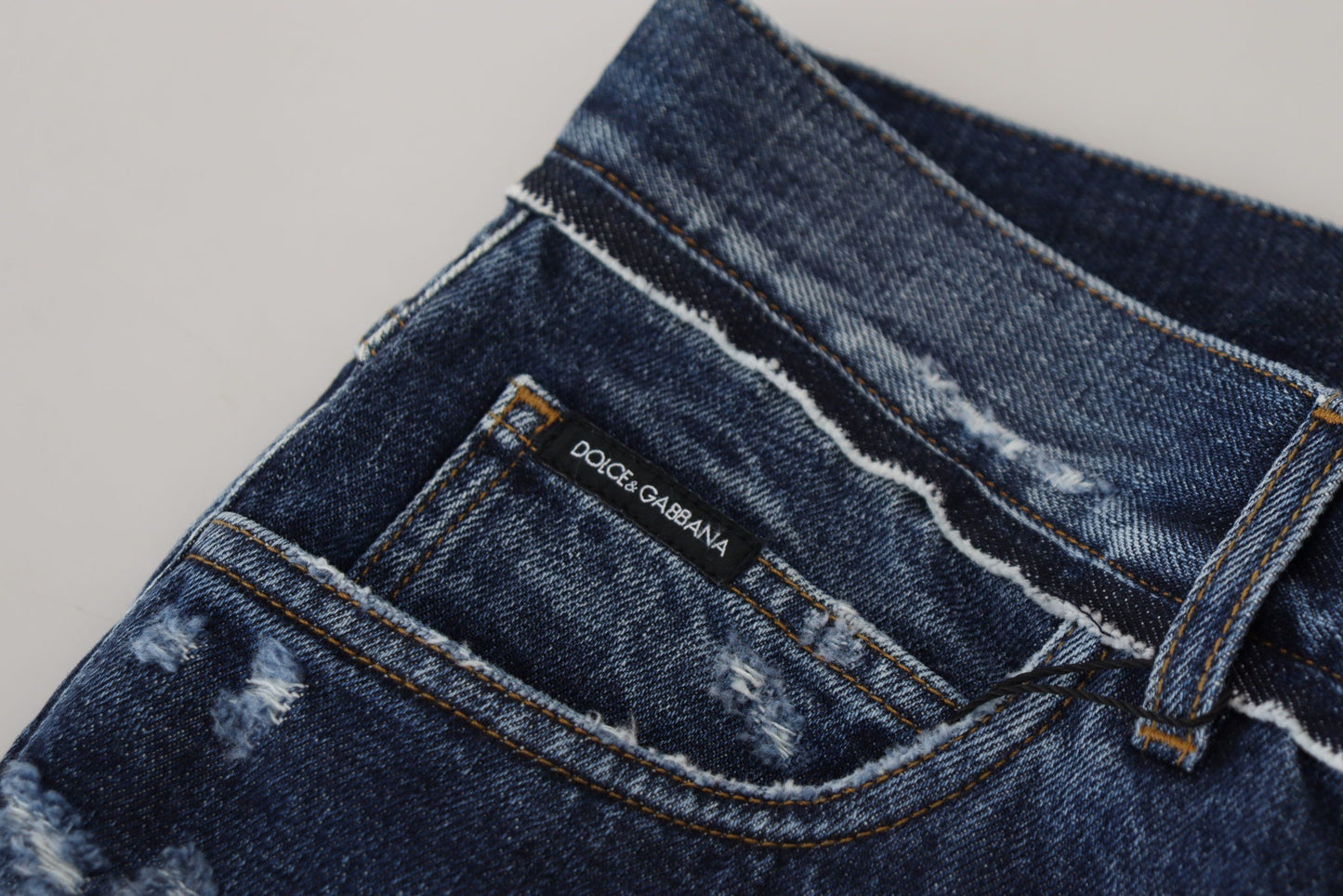 Елегантні джинси Dolce &amp; Gabbana Elegant Blue Wash Regular Fit