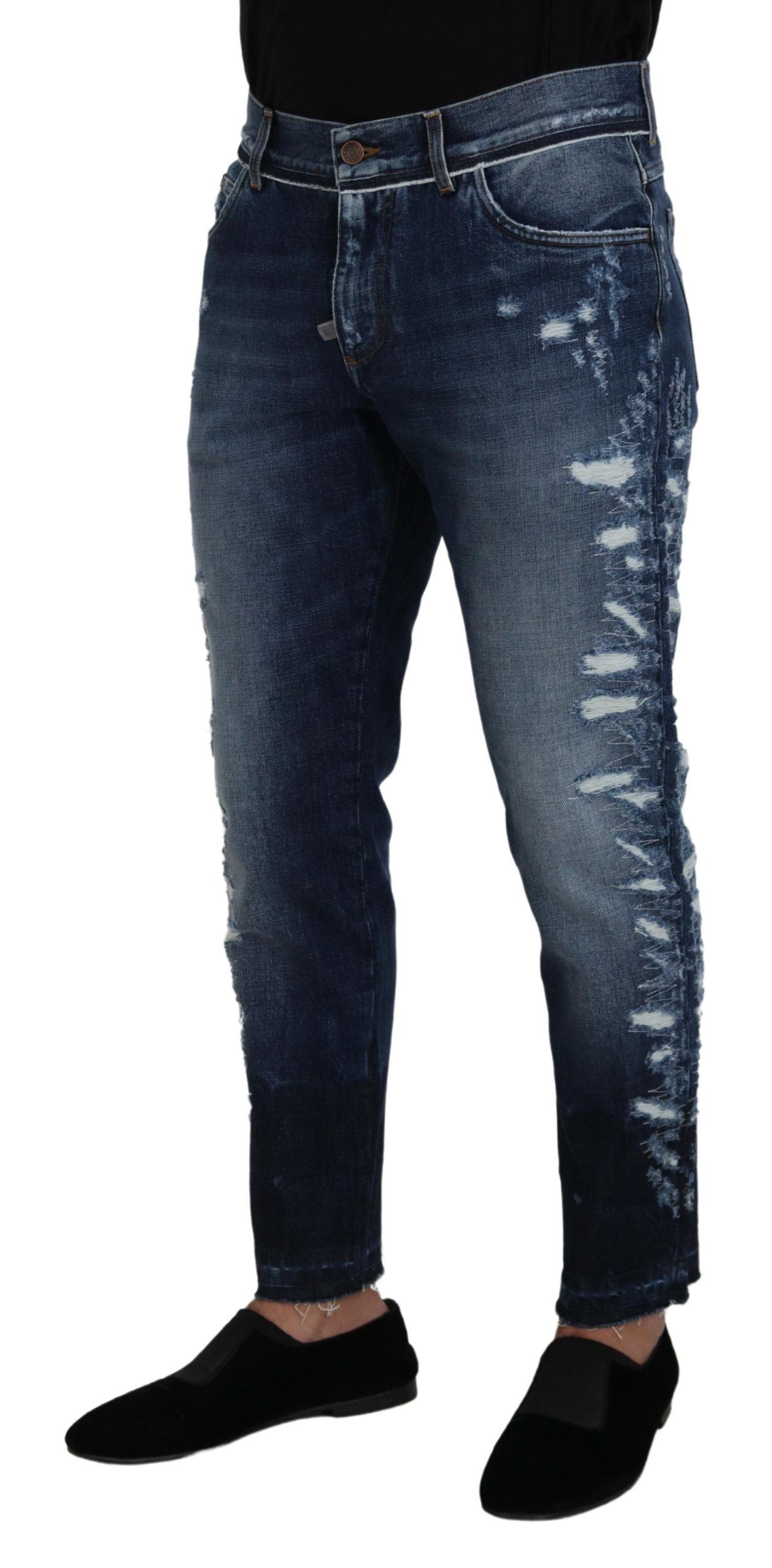 Елегантні джинси Dolce &amp; Gabbana Elegant Blue Wash Regular Fit