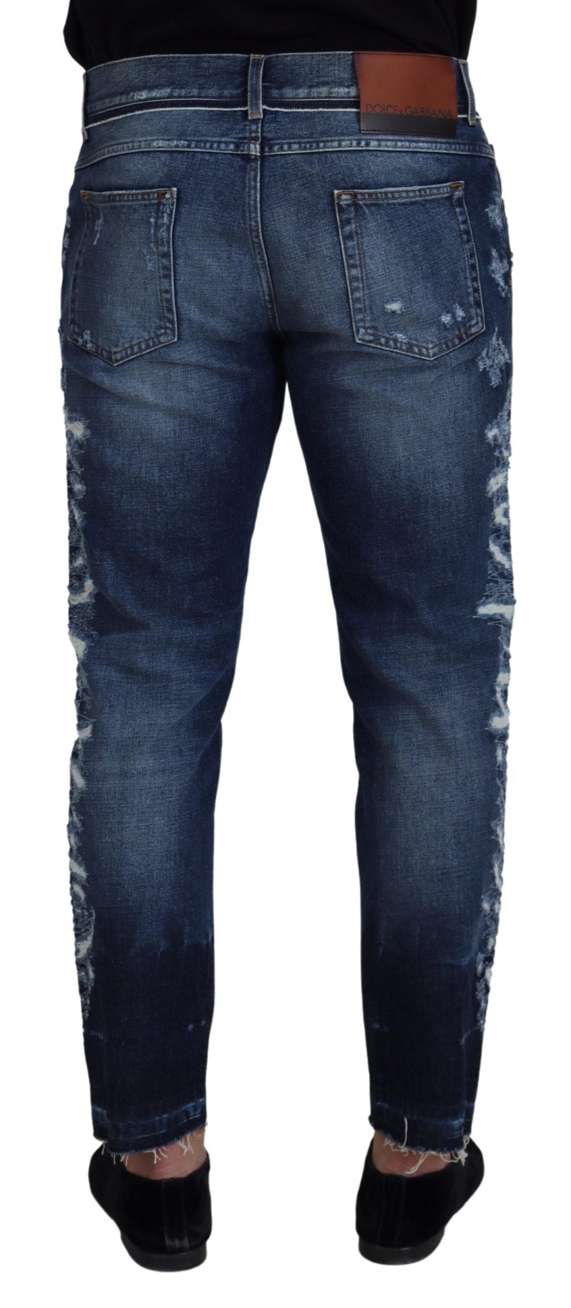 Елегантні джинси Dolce &amp; Gabbana Elegant Blue Wash Regular Fit