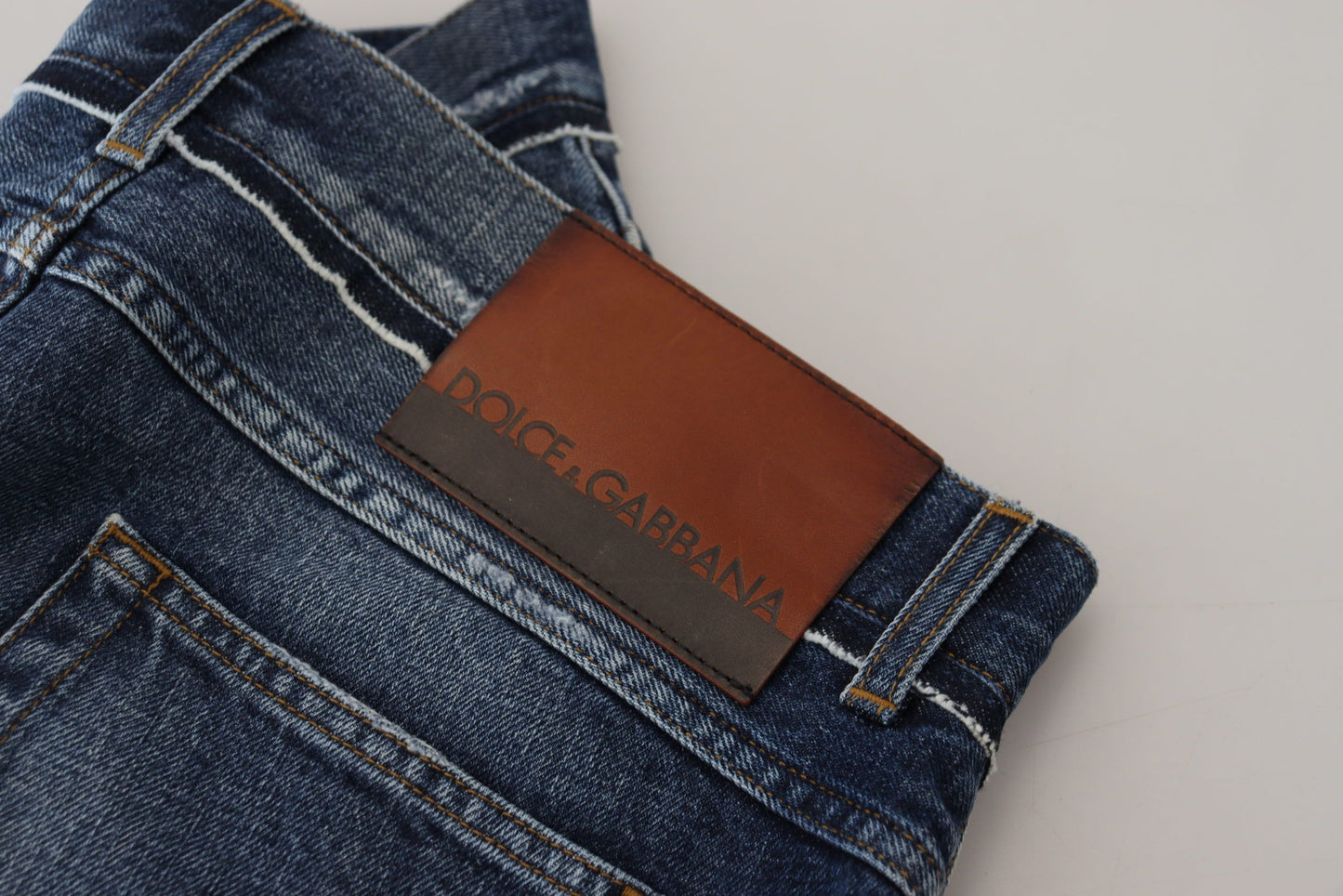 Елегантні джинси Dolce &amp; Gabbana Elegant Blue Wash Regular Fit