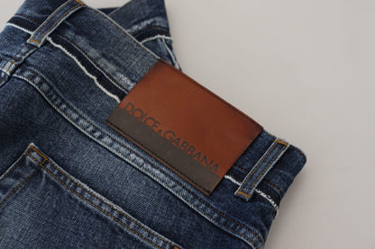 Елегантні джинси Dolce &amp; Gabbana Elegant Blue Wash Regular Fit